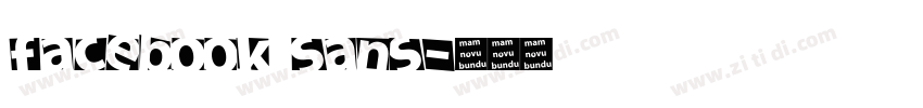 Facebook Sans字体转换